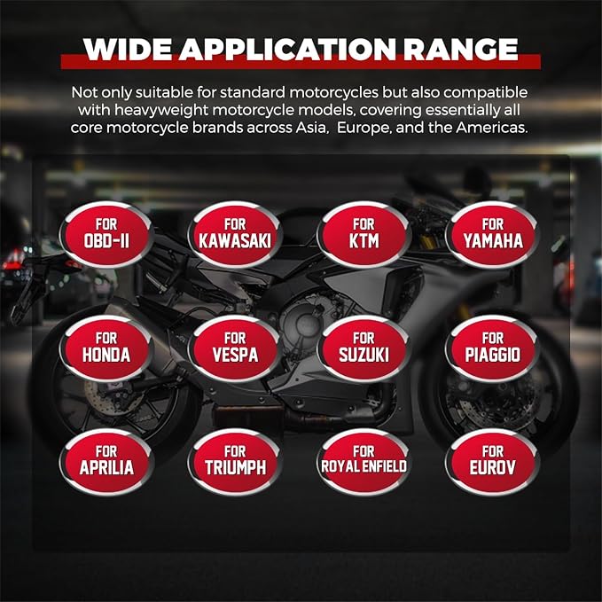 M4 Motorcycle Diagnostic Tool for Harley-Davidson 4P/6P, Read/Clear Codes & Live Data, ECU & Service Reset, Throttle Reset & ABS Bleed, with OBD2 16P, for Dyna Softail Sportster Touring