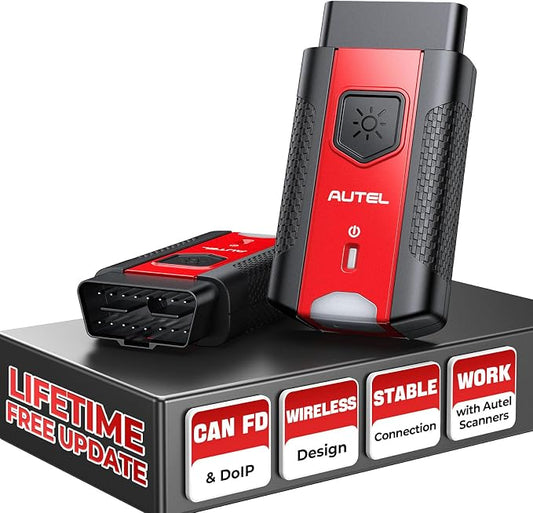 Autel VCI200 Wireless Diagnostic Dongle with CAN FD & DoIP, OBD2 Bluetooth Adapter Connector V200, Upgrade of V150 V100 VCI150 VCI100, Compatible with KM100, MS906 Series, ITS600, BT608, BT609