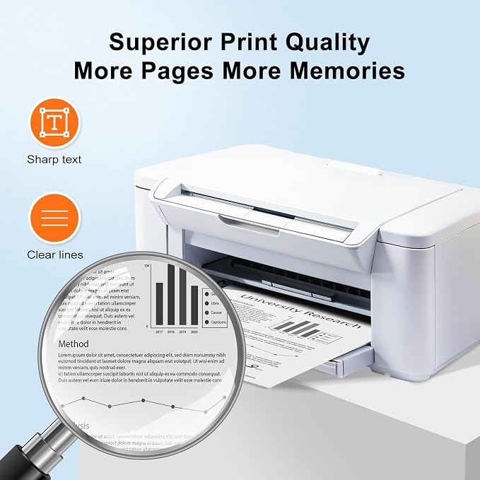 Compatible TN830XL Toner Cartridge Replacement for Brother TN830XL TN830 830XL Toner Work with Brother DCP-L2640DW HL-L2460DW HL-L2480DW HL-L2400D HL-L2405W MFC-L2820DW Printer 4 Pack TN830 High Yield