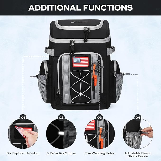 Maelstrom Backpack Cooler,Soft Lightweight Leakproof Cooler Backpack,Men Women 35/50 Can Insulated Cooler Bag,Keeps Hot/Cold for Up to 16 Hours,Perfect for Camping, Beach
