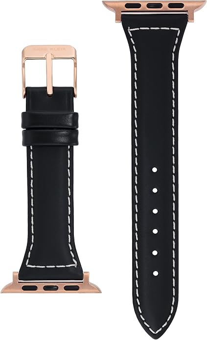 Anne Klein Leather Fashion Band for Apple Watch Secure, Adjustable, Apple Watch Band Replacement, Fits Most Wrists