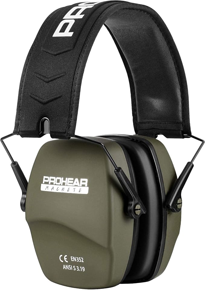 PROHEAR Ear Protection Safety Earmuffs for Shooting Noise Reduction Slim Hearing Protector