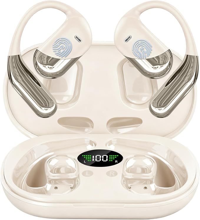AI Translator Earbuds Real-Time 144 Languages & Accents, 3-in-1 Open Ear Wireless Bluetooth Earbuds with Charging Case,Translation Device for Travel Business Learning Compatible with iOS and Android