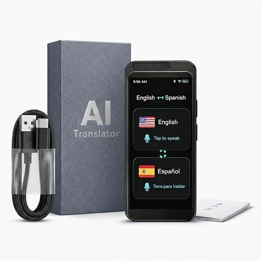 Pocket Language Translator Device No WiFi Needed Two Way Instant Translator with Offline Voice Photo Translation for Travel English Spanish Menus Hotels