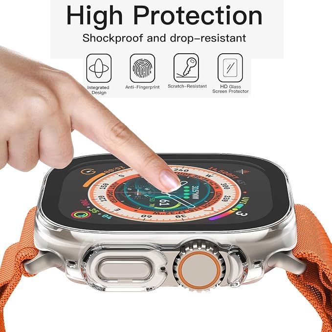 12pack Watch Band and 6pack Watchcase Compatible With Apple Watch Ultra 3 2/Ultra 49mm Bands, Nylon Band and Screen Protector Case Organizer for iWatch Ultra 3 2/Ultra