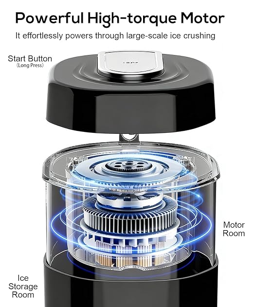 Shaved Ice Machine for Home, Electric Ice Shaver Machine with 2 Ice Cups, Ice Shaving Machine,Snow Cone Machine, Ice Crusher Snowcone Maker for Kids Birthday Party, House Warming Gifts (Black)