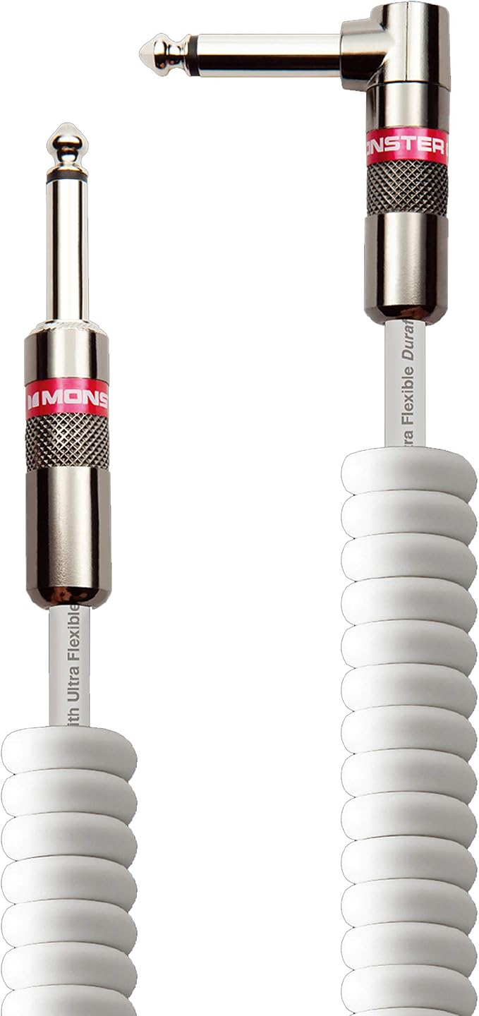 Monster Prolink Monster Classic Instrument Cable - 12 ft - Coiled White
