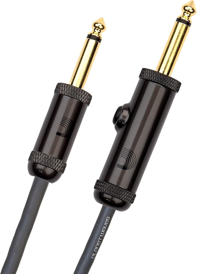 D’Addario Accessories Custom Series Circuit Breaker Guitar Cable - Momentary Kill Switch Instrument Cable with ¼ Inch Ends - On/Off Switch for Silent Instrument Changes - Straight, 15 feet