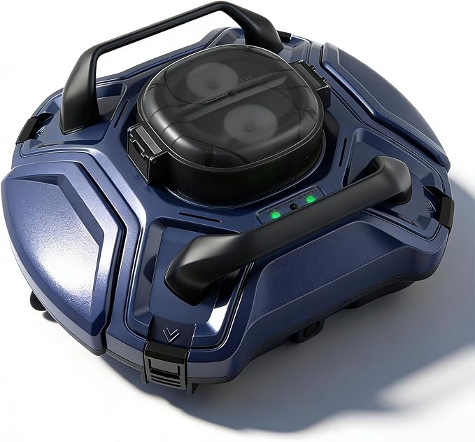 yosager Cordless Robotic Pool Cleaner, Cordless Automatic Pool Vacuum Lasts 90 Mins Runtime with Rechargeable Battery, Robotic Pool Vacuum Automatic Cleaning, Dual-Motor, for Above/In Ground Pools