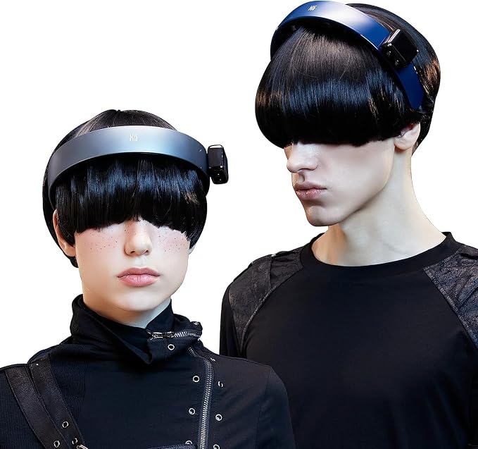 Hands-Free Master Massage H1 Fashion Hairband Head Massager - Slim & Lightweight, 11 Vibrating Heads, 5 Modes, 3 Intensities from Gentle Fingers to Acupressure (Deluxe, Misty Gray)