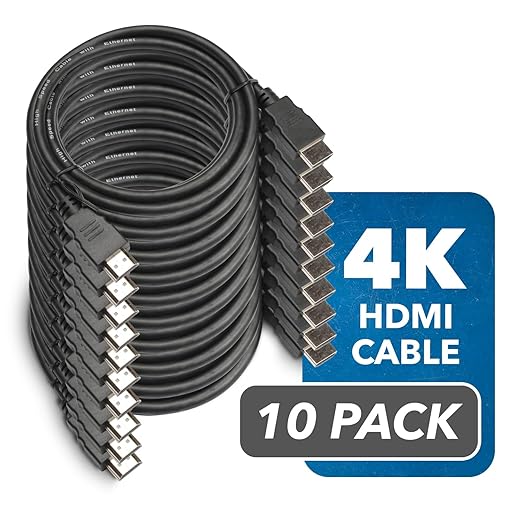 OREI Ultra High Speed 4K HDMI Cable 6ft – 10.2Gbps, 3D, ARC, Ethernet – Premium 6ft HDMI Cable for TVs, Monitors, Home Theater & Gaming (10 Pack)