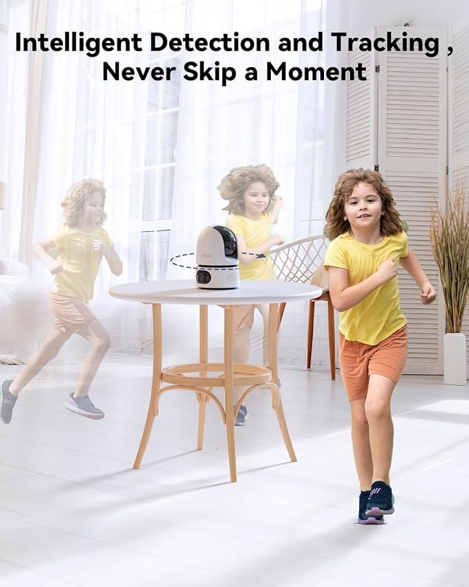Imou 6MP Indoor Security Camera, Dual-Lens 360° Pan-Tilt Baby Monitor & Pet Camera for Home Security, Color Night Vision, Human/Pet/Sound/Motion Detection, 2.4/5GHz WiFi, No Monthly Fee Required
