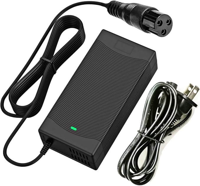 [Verified Fit] 54.6V 2A Charger 3-Prong for 48V BatteryDevice, Ever-Cross H5, Vsett-8, 8+, 9+ (NOT for 9), for KAABO-Mantis 8, 8 Pro, Zero 8, 9 etc. 48-54.6 Volt Scoote-r Charger