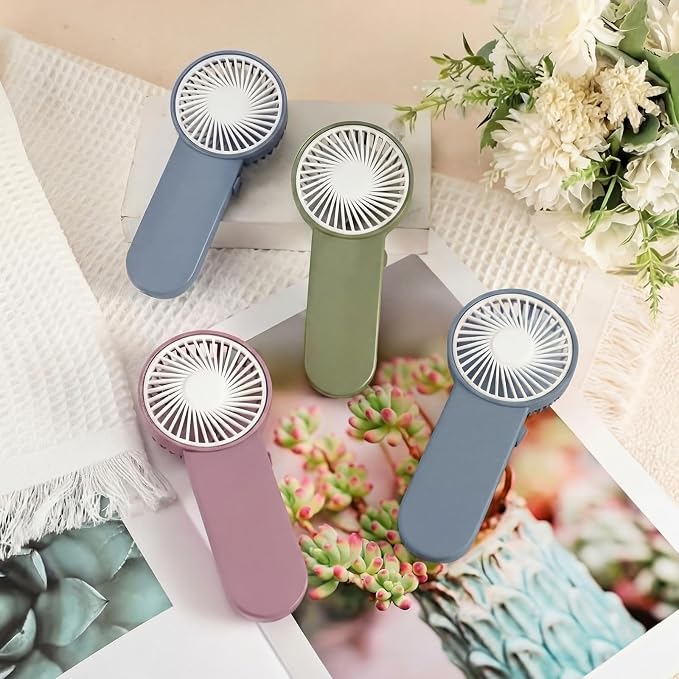 Sumind 36 Pcs Small Personal Portable Fan Mini Handheld Bulk 1 Speed Electric Cute Battery Powered for Neck Lash Makeup Women Men Travel Camping Indoor Outdoor Summer (Morandi Colors)
