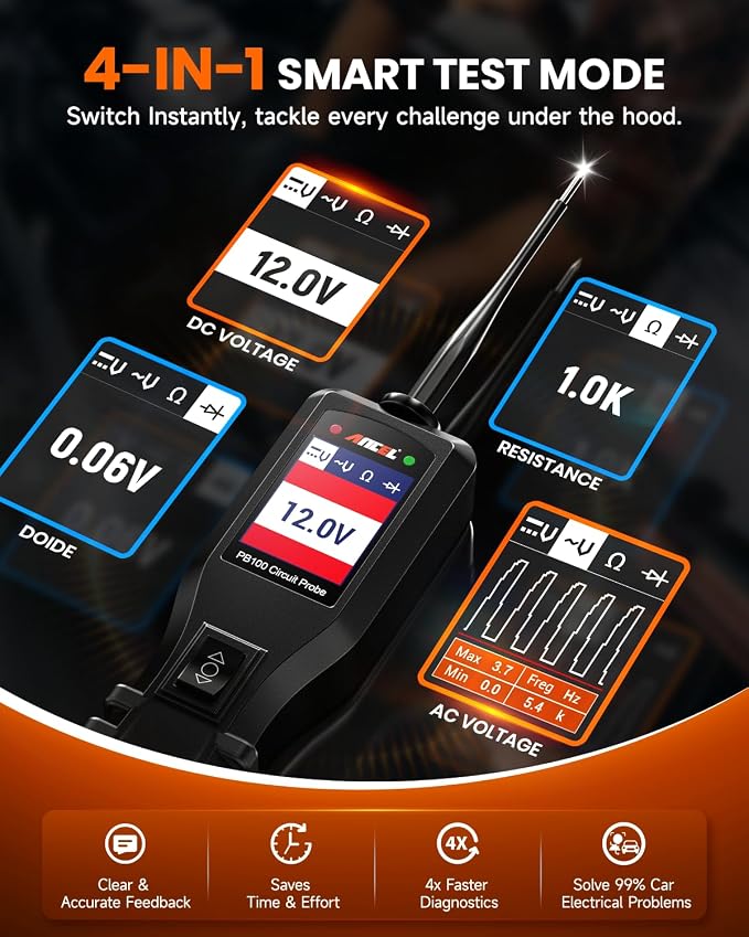 ANCEL PB100 Car Circuit Tester VD700 OBD2 Diagnostic Code Reader Scan Tool