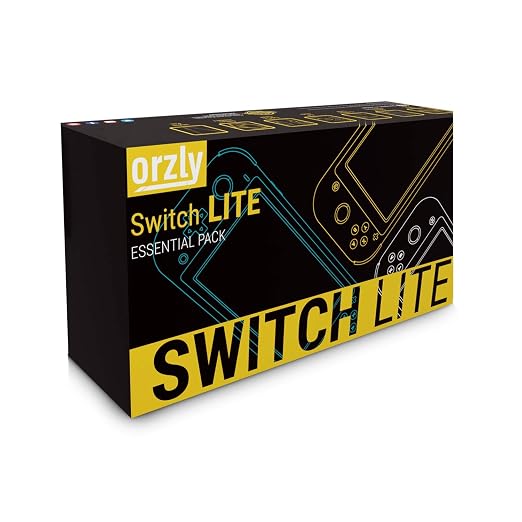 Orzly Switch Lite Accessories Bundle - Case & Screen Protector for Nintendo Switch Lite Console, USB Cable, Games Holder, Grip Case, Headphones, Thumb-Grip Pack & More (Gift Pack - Z&Z Edition)