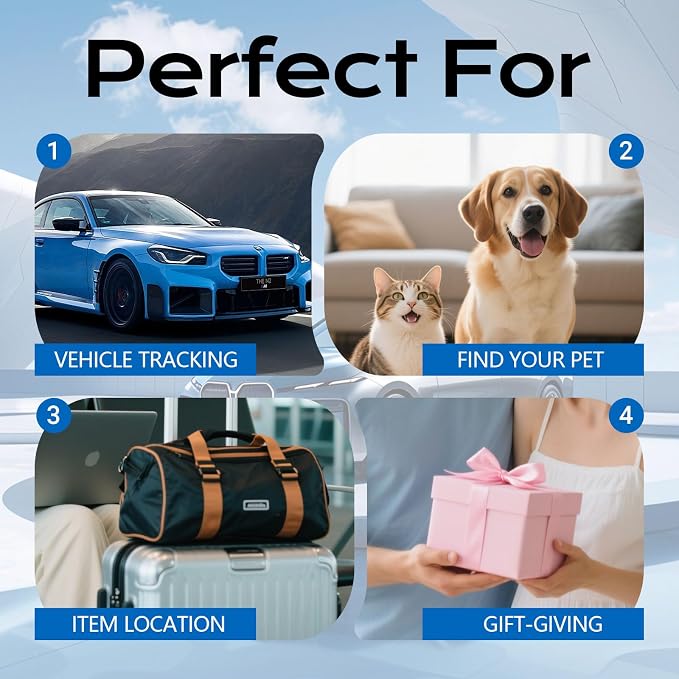 GPS Tracker for Vehicles,Car GPS Tracker Portable GPS Tracking Device,Full Global Coverage Location Tracker for Kids,Dogs,Trucks/Person,No Subscription Required/No Monthly Fee
