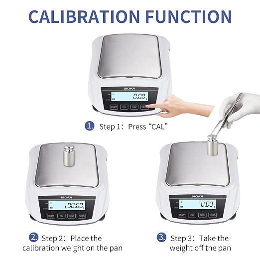 Lab Scale 0.01g*5000g Precision Scale 0.01g Accuracy Digital Laboratory Analytical Balance LCD Display Jewelry Gram Pharmacy Scale(No Test Weight)