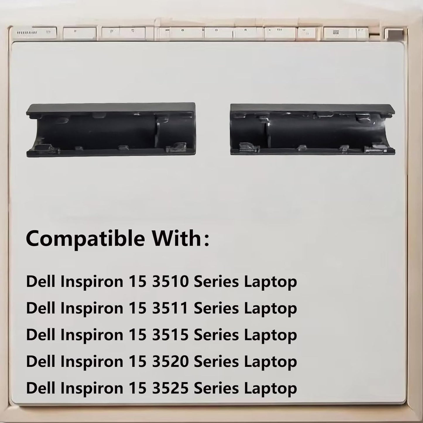 Replacement Left & Right Hinges Cap for Dell Inspiron 15 3510 3511 3515 3520 3525 3530,New Inspiron 15 3511 3520 3530 Series Laptop Shaft Cover 4VWKD 04VWKD 76CF6 076CF6