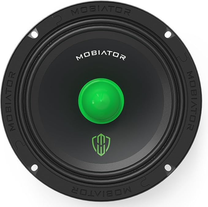 Midrange Loudspeakers MB-M654 6.5'' 600W Max, 4 Ohms High Efficiency Car Audio Door Speakers for Car or Truck Stereo Sound System-Black (2 Speakers) (MB-M654)