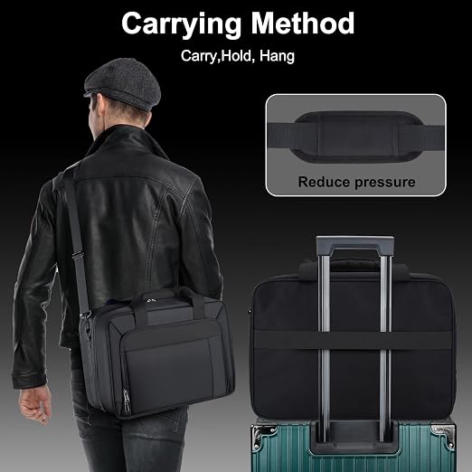 GDNasist Carrying Case Fit for PS5, Travel Thickened Protective Bag Compatible with Playstation 5 Console, Headset, PS5 Controller, Game Discs, and Gaming Accessories, All Black