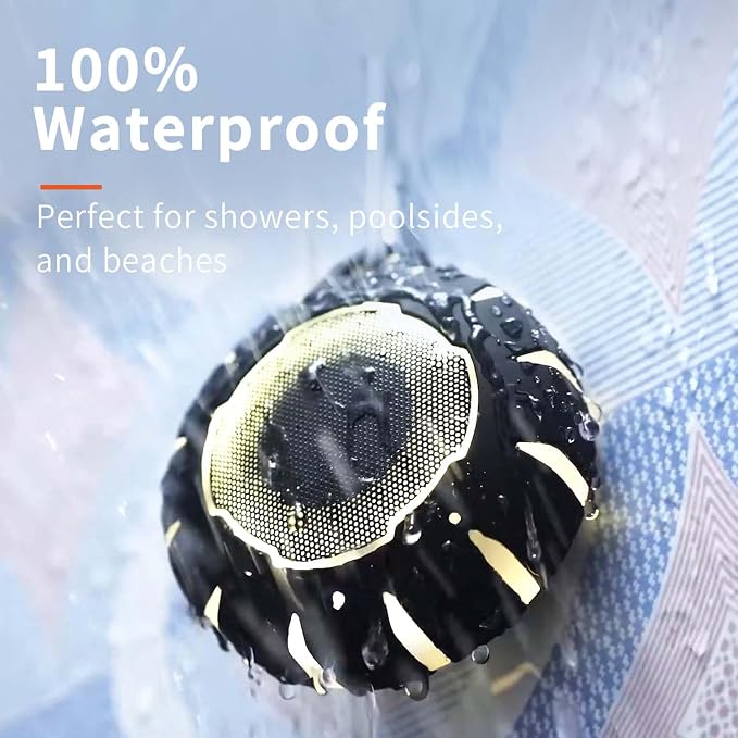 HEYSONG Bluetooth Shower Speaker + Waterproof Beach Bag – Rugged & Ready for Any Adventure