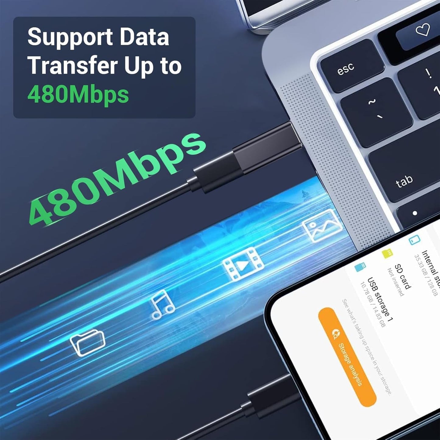 Temdan 4 Pack Lightning to USB C Adapter for iPhone 15/16 Pro/16 Pro Max/Plus,Samsung S25/S24,USB C Charger Connector Cable,for iPhone 16/15 Charger,16/15 Accessories - Black(Not for Audio/OTG)