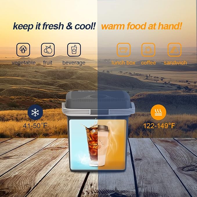 TREFAN Electric Cooler & Warmer28QT/26L, Portable Car Fridge (48℉~139℉), Car Cooler Plug in, Electric Car Coolers for Vehicles AC/DC,12V Refrigerator for Car, Travel, Camping,Truck