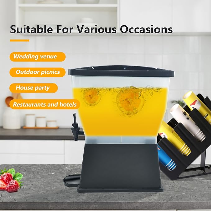 Cliva 3 Gallon Drink Dispensers,Beverage Dispenser For Home And Kitchen,Drink Dispensers For Parties,Juice Dispensers