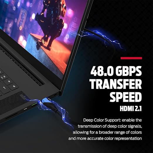 Monster 8K HDMI Cable — Xbox Series X & PlayStation 5 HDMI Cable w/ 24K Gold Contacts, 48 Gbps Speed, 60/120 Hz Refresh Rate, Dynamic HDR & eARC for Superior Visuals & Audio (8 FT) New Model