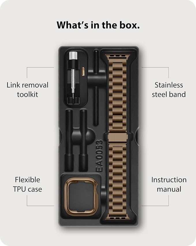 Fullmosa Metal Band Compatible with Apple Watch Bands 41mm 40mm 38mm, iWatch Band with Case for Apple Watch Series 9 8 7 6 5 4 3 2 1 SE3/2/1, Golden Coffee