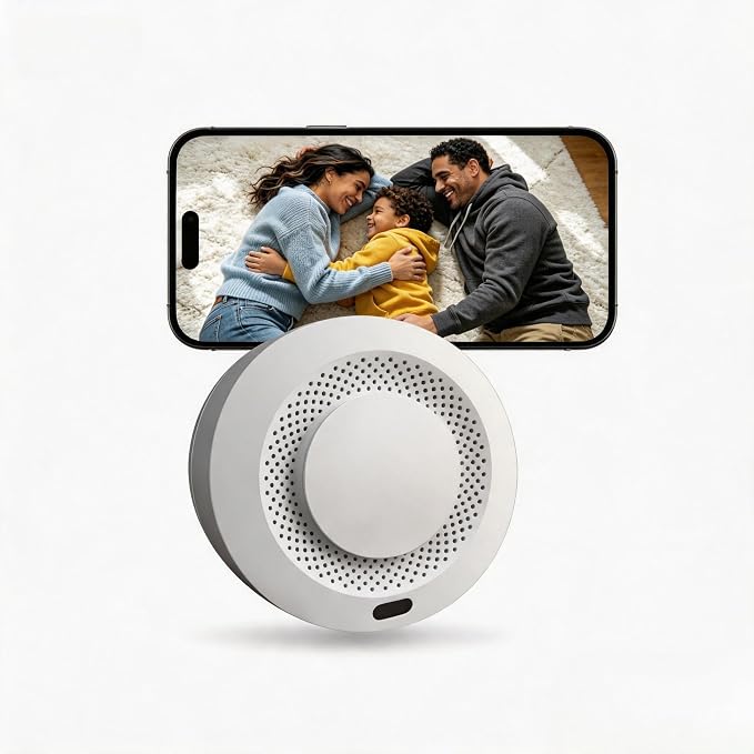 WiFi Hidden Camera, Magnetic 360° Rotatable Indoor Security Cam | 5000mAh Large Built-in Battery,Magnetic Mount 360° Manually Rotatable Lens,1080P Clear Recording，Video Only