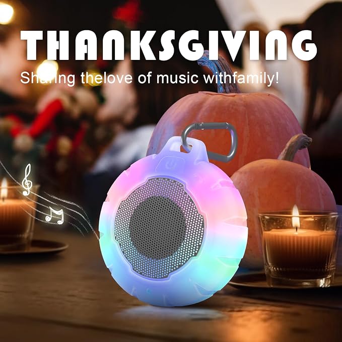 HEYSONG Waterproof Shower Bluetooth Speaker, Durable & Portable with Clear Sound, Ideal for Shower, Pool, Beach & Kayaking – Great Gift for All Ages