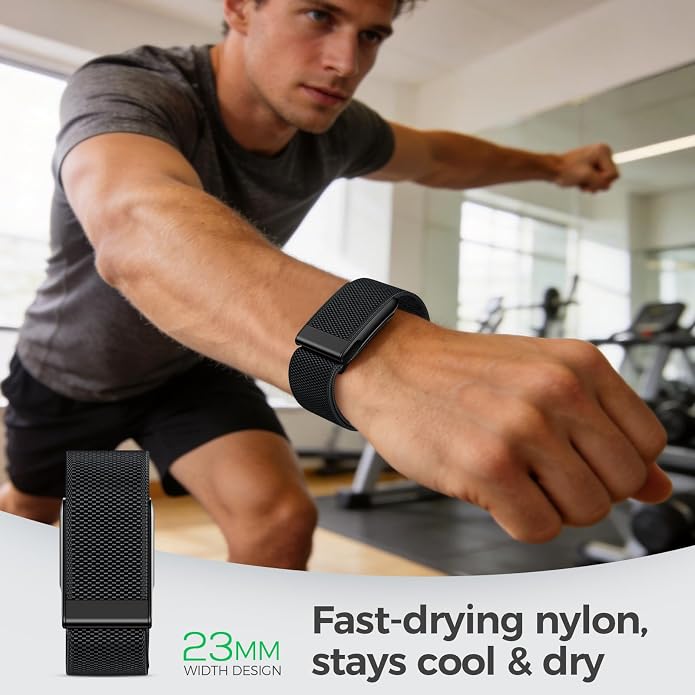 Tensea 3 Packs Nylon Sport Band Compatible with WHOOP 5.0/MG, One, Peak & Life – Breathable Loop Strap, Comfortable Wristband, Quick-Dry Replacement Watchband Accessories for Men Women, NOT for WHOOP 4.0