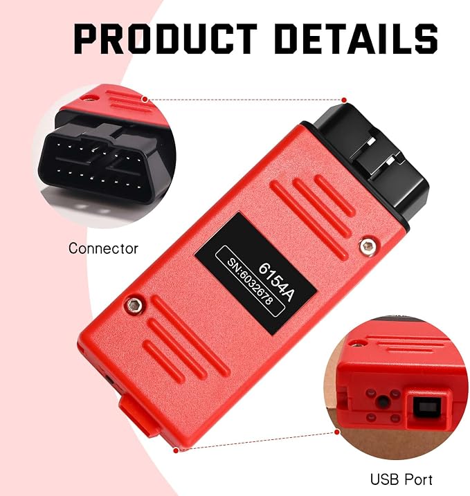 6154A Professional Diagnostic Scanner for VWAudiSkodaSeat with Software, CAN FD & DoIP Support, 1995-2025 Vehicle Compatibility