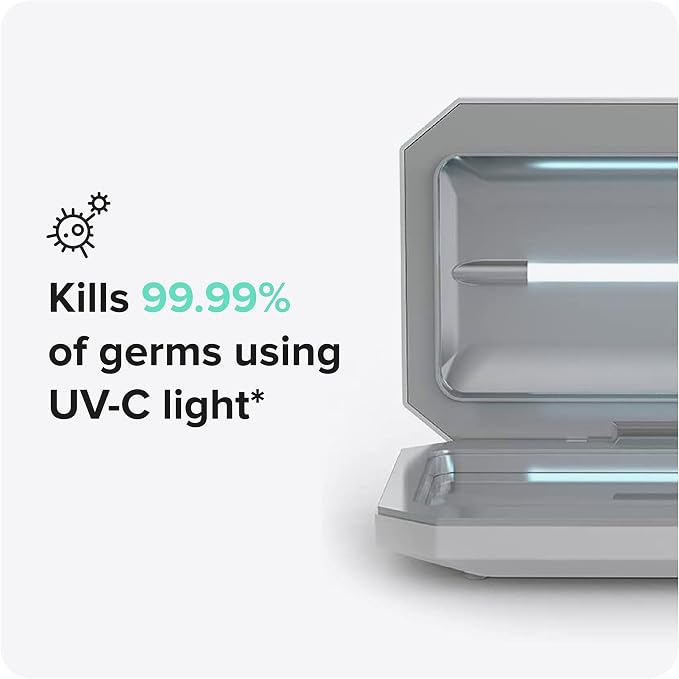 PhoneSoap Basic Cell Phone UV Light Sanitizer Box | Patented and Clinically Proven 360 Degree UV Light Sanitizer | (Black)