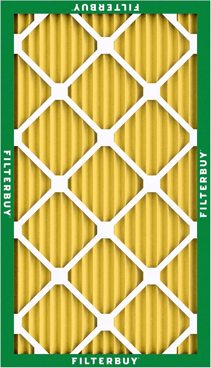 Filterbuy 12x25x1 Air Filter MERV 11 Superior Pet & Allergy Defense (3-Pack), Electrostatic Pleated HVAC AC Furnace Filters Replacement, Made in USA (Actual Size: 11.75 x 24.75 x 0.75)