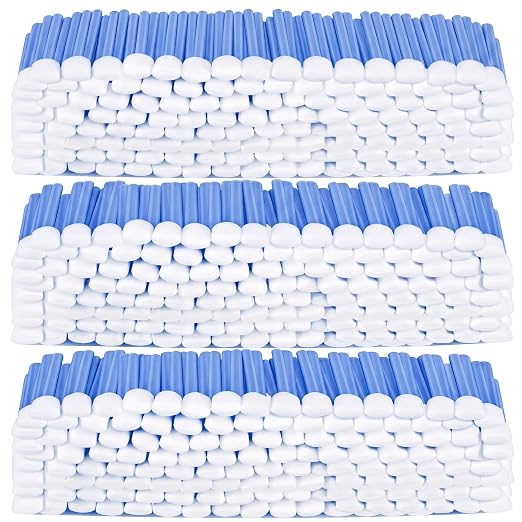 Macarrie 1000 Pack Cleaning Swabs 5.1 Inch, Foam Tips Sponge Sticks for Printer, Electronics, Camera, Optical Lens, Sewing Machine (Blue)