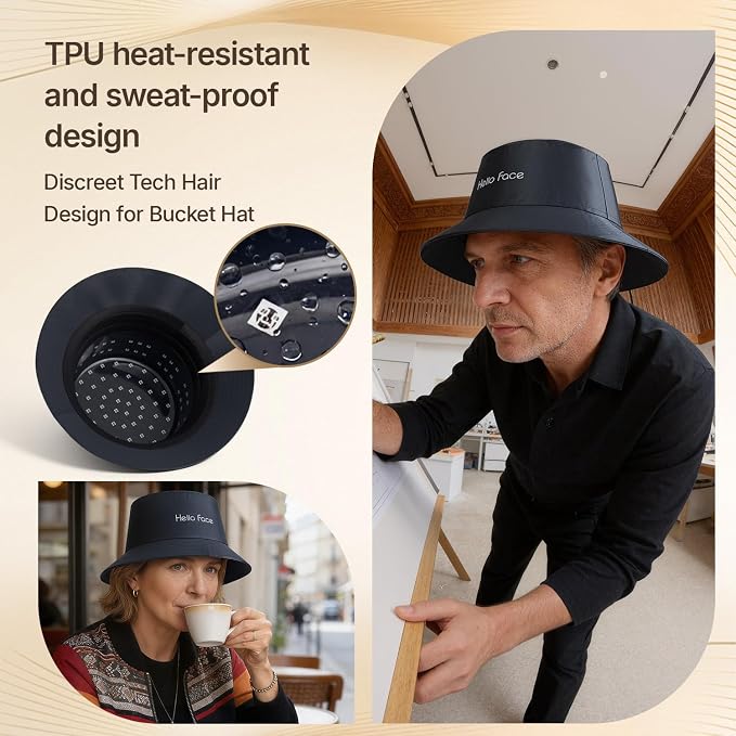 Red Light Therapy Hair Growth Cap, 336 Chips 660nm & 850nm Near Infrared, Discreet Fisherman Hat Design Fits Up to 24.4 Inches, Professional Red Light Therapy for Full Scalp Coverage