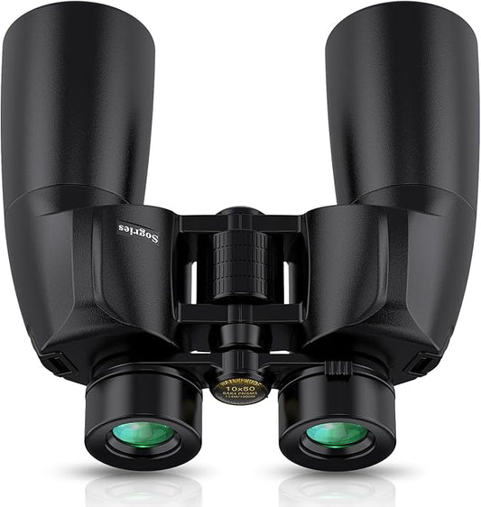 10x50 Binoculars for Adults - HD High Powered Binoculars for Bird Watching, IPX7 Waterproof Fogproof,Fully Multi-Coated BAK4 Prism Optics for Hunting,Travel