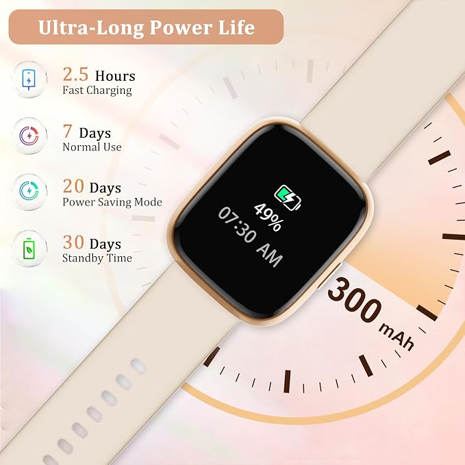 Smart Watch for Women Men, 2026 Upgrade Smartwatch [2 Bands, 44mm case], 1.83" Fitness Tracker Watch Alexa Built-in, Make/Answer Call, HR Sleep Stress Monitor, IP68 Waterproof Step Counter Watch