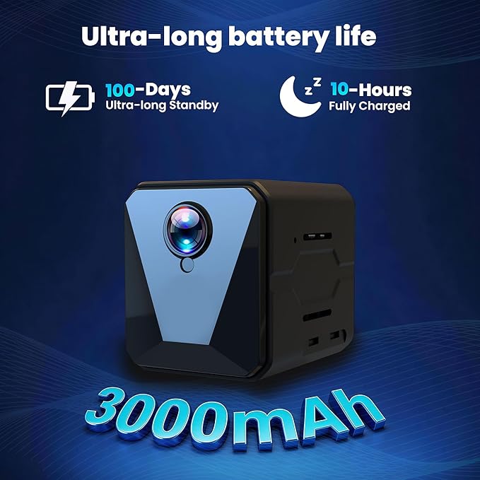 Funstorm 2K No WiFi Cellular Security Camera with SIM Card, Wireless Outdoor Camera, Live View, Motion Detection Alerts, Night Vision, Mini Camera for Car, Truck, RV, Jobsite & Vacant House