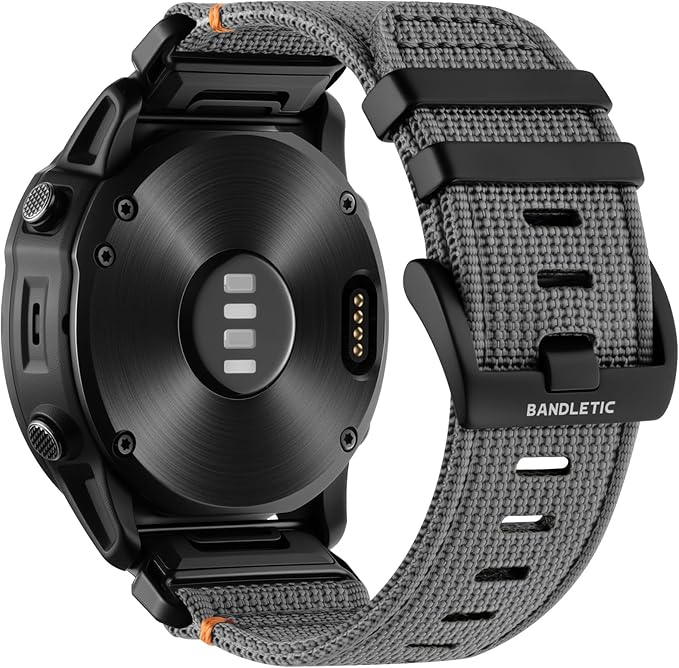 Bandletic Quick Fit 26mm Nylon Bands Compatible with Garmin Fenix 8 Pro 51mm/7X pro/7X/6X Pro/6X/5X/Plus Band - Sports Nylon Strap Replacement for Instinct 2X Solar 3 50mm /Enduro/Quatix Smartwatches