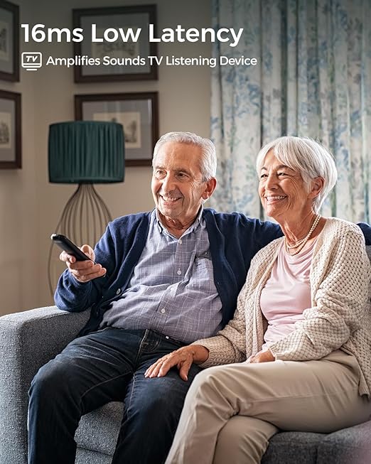 Convo Hearing Amplifier for Seniors with Remote Microphone and Noise Cancelling, Convo Rechargeable Personal Sound Amplifier, Hearing Devices for TV Listenings
