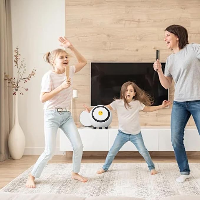 AI Robot, Smart Talking Robot Companion with Voice Wake Up, 1.28 Inch Screen for DeepSeek AI Powered Toy with Bluetooth 5.0 WiFi Weather Clock Video Music Playback