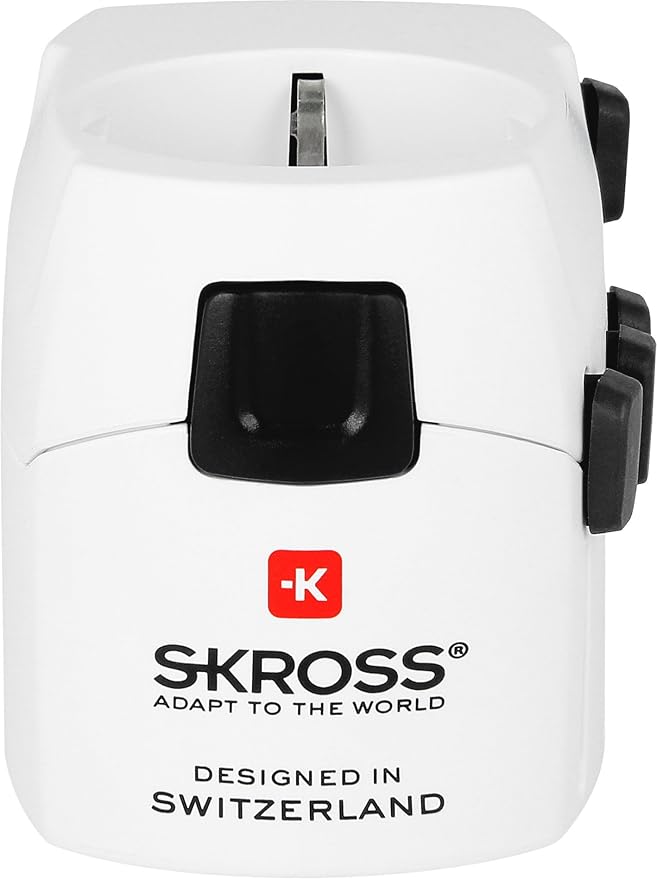 Skross Pro-World & USB Travel Adaptor, White