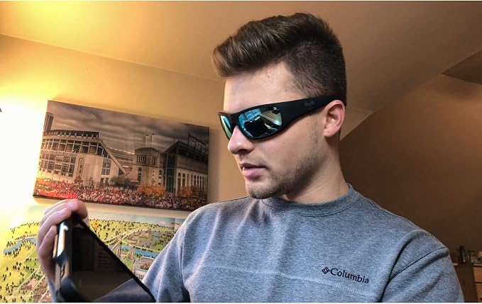 OhO sunshine Bluetooth Audio Sunglasses, Lightweight Open Ear Sport Glasses, 10H Playtime,Water Resistant with Voice Control