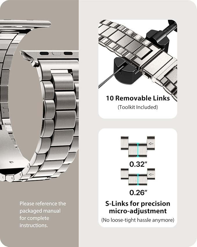Fullmosa Metal Band Compatible with Apple Watch Bands 41mm 40mm 38mm, iWatch Band with Case for Apple Watch Series 9 8 7 6 5 4 3 2 1 SE3/2/1, Starlight