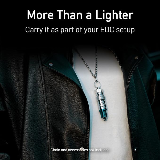 Spark Plug Electric Arc Lighter, Rechargeable Flameless USB-C Metal EDC Gear, Stainless Steel Gift for Men with Gift Box (Green)
