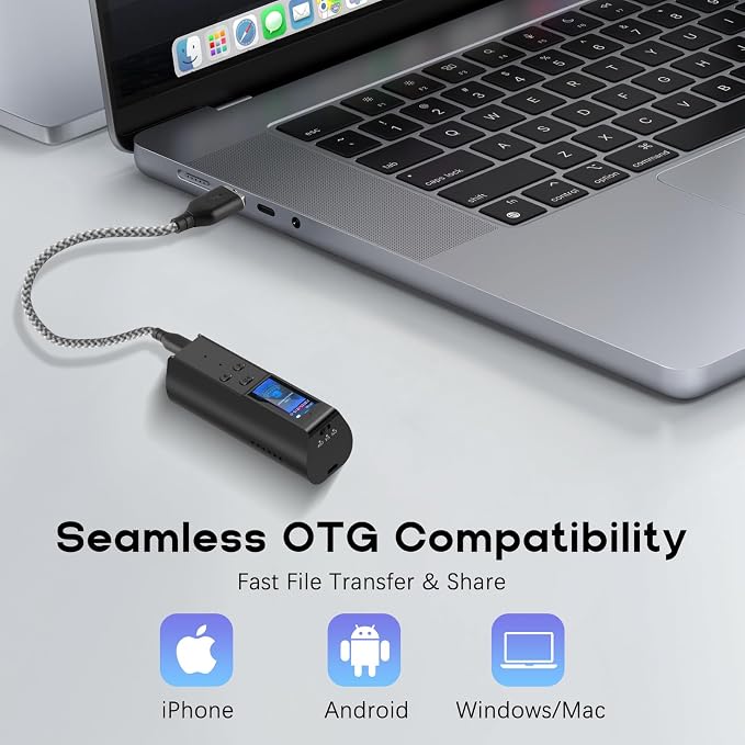128GB Voice Activated Recorder with Playback: Magnetic Audio Recorder with AI Noise Cancellation, 220 Hours Continuous Recording, Recording Device for Lectures Meetings Interviews Classroom